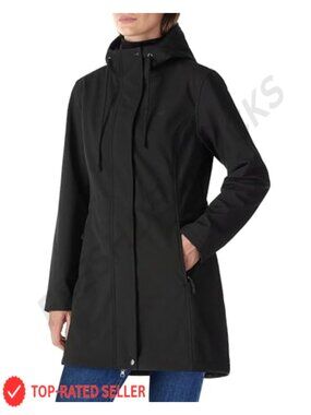 Waterproof Fleece Lined Hooded Softshell Rain Coat Windbreaker